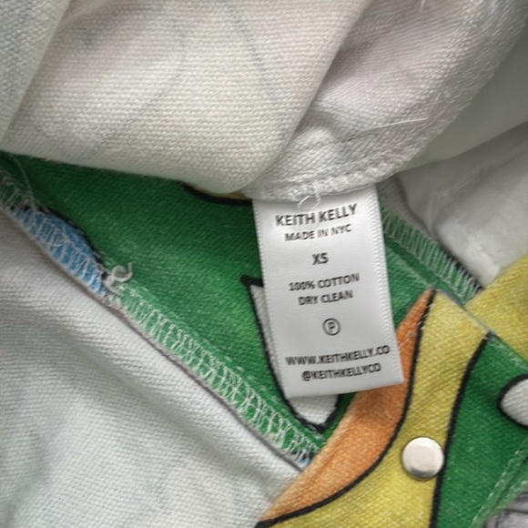 KEITH KELLY MADE IN NYC Rainbow Pride Canvas Shorts size xs unisex - Picture 10 of 10